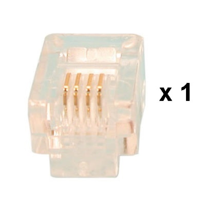 Stecker fur telefon (rj11 6p 4c 1 stucke) jr international - 2