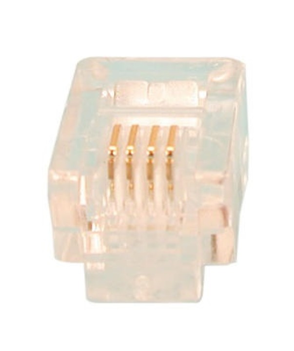 Rj11 6p 4c plug for telephone (1 unit) rj11 6p 4c plug for telephone (1 unit) jr international - 1