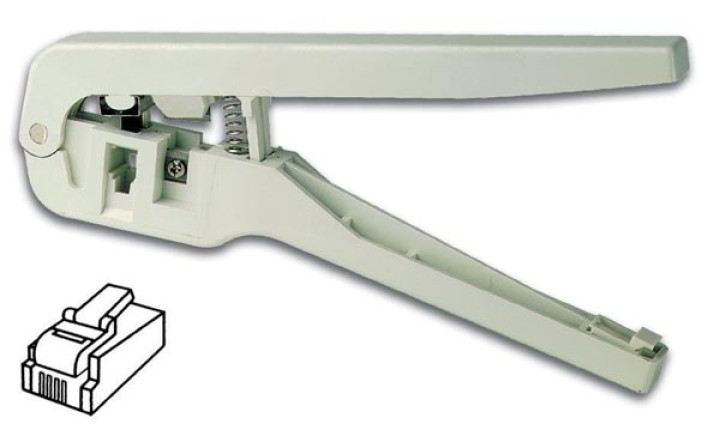 Alicates cable telealicates para crimpar 4p4c rj11 6p4c vtm4l velleman - 1