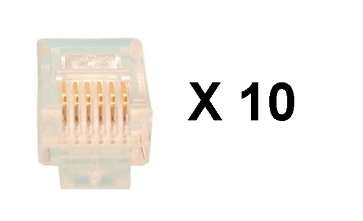 Plug rj12 6p 6c plug for camera ckvn (10 items) ckvn camera plugs plug rj12 6p 6c plug for camera ckvn (10 items) ckvn camera pl