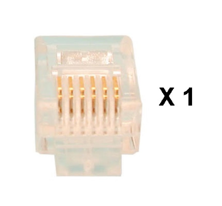 Rj12 6p 6c stecker fur kamera ckvn 1 stuck stecker fur videokamera ckvn stecker fur kameras jr international - 1