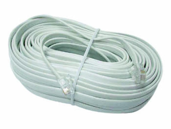 Cable telephone cable for pvnm, pvcm additional video monitor for video doorphone , rj12 to rj12 6p 6c, 16m video monitor cable 