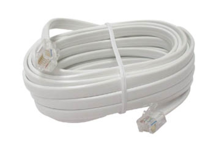 Cable telephone cable, rj12 to rj12 6p6c, 4m cable cord wire cables cords wires telephone cable cables phone cord cords telephon