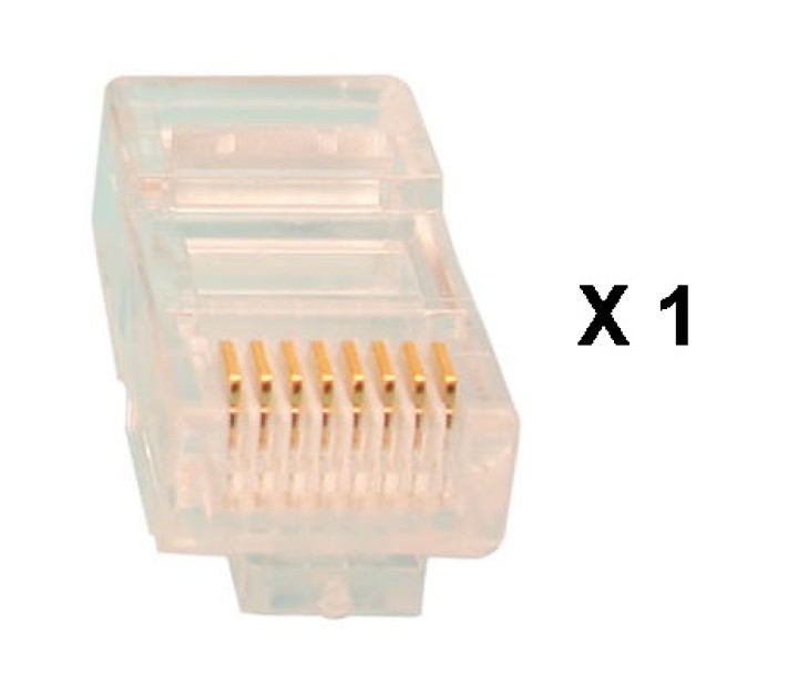 Rj45 8p 8c plug for the network (1 item) rj45 8p 8c plug for the network (1 item) jr international - 1
