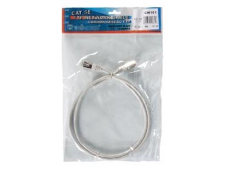 Cordone 1m rj45 verso rj45 8p 8c 100mbps per rete lan cavo rete ftp connettore rj45 verso rj45 velleman - 1