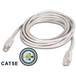 Cable de red ftp, rj45 apantallado, cat 5e (100mbps), 2m conexión cruzada velleman - 1