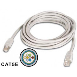 Ftp network cable, shielded rj45, cat 5e (100mbps), 2m cross connection velleman - 1
