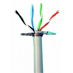 Utp netzkabel 4x2x0.51mm monokabel 1m kabel fur computernetz velleman - 1