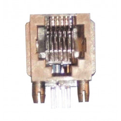 Rj11 femmina presa modulare 6 poli 4 contatti per circuito stampato cen - 1