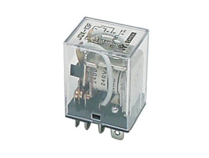 Rele' 12vcc 2 contatti no nf 10a 220vca aumento potenza centrale allarme accessori allarme velleman - 2