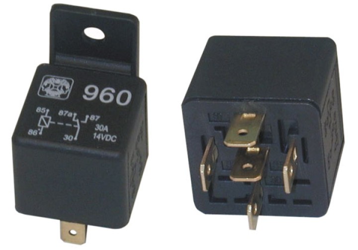 Rele' auto 12vcc 1 contatto no nf 30a 12vcc ru12301 aumento potenza allarme auto jr  international - 4