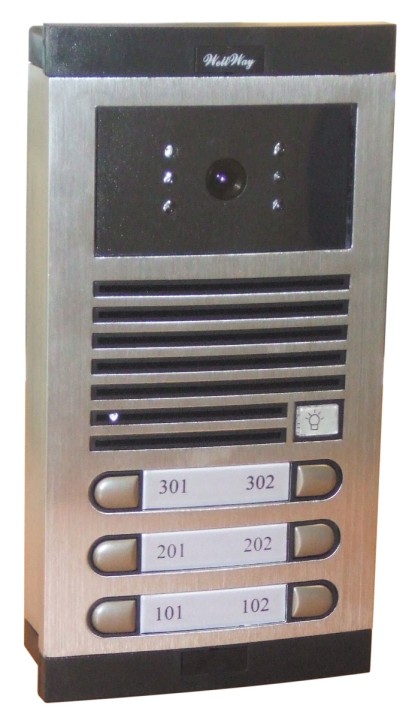 Intercomunicador video electronico color 6bp interfono de calle para inmuebles jr international - 1