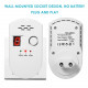 Combustible gas detector with alarm