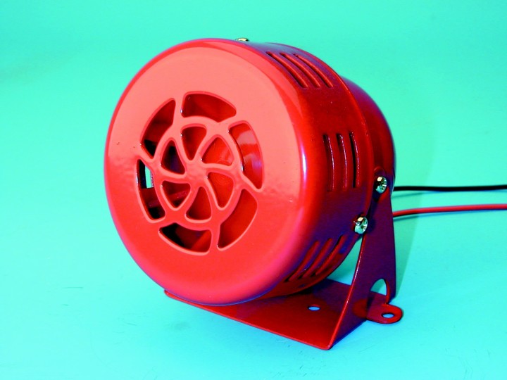 Sirena con turbina 12vcc 0.7a rojo 500m 110db legrand - 3