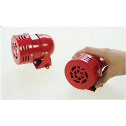 Sirena a turbina rossa 12vcc 0,7a 500m 110db ms12 sistema allarme sonoro elettromeccanico legrand - 4