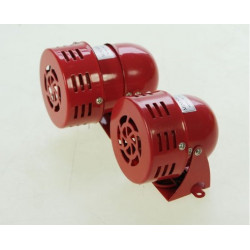 Sirena a turbina rossa 12vcc 0,7a 500m 110db ms12 sistema allarme sonoro elettromeccanico legrand - 5