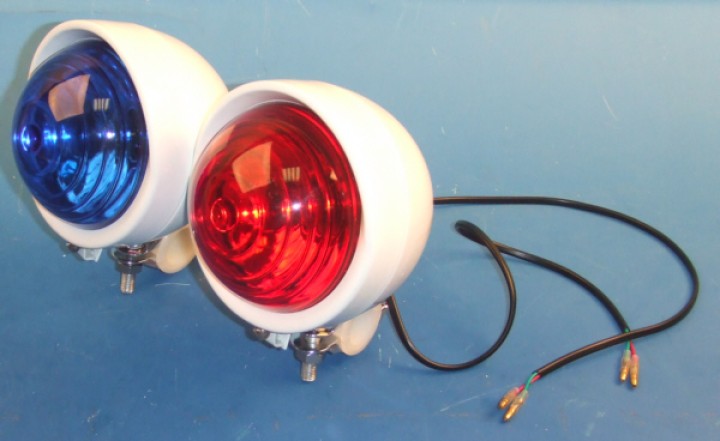 Kit for 2 spot blue and red 12 v pack for 2 spot blue red pack for 2 light blue red kit for 2 light blue red jr international - 