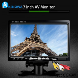 Monitore colore 7'' 18cm audio tft lcd (12vcc) + telecomando schermo sistema videosorveglianza jr international - 5
