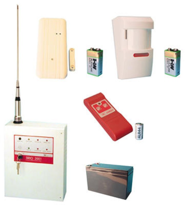 Kit alarma inalambrico 1 zona 27.120mhz alarma inalambrica jr international - 1