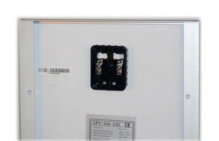 Tablero(tabla) solar 20w monocristalino solar captadores solar photovoltaico recarga captador solar jr international - 2
