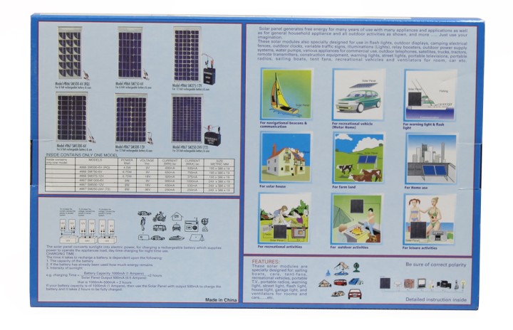 Paneles solar fotovoltaico cargador solar 12v 500ma sm500 pantalla captor solares para cargar sus baterias jr international - 3
