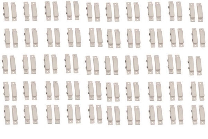 50x detector surface mounting nc magnetic contact, white alarm detector alarm sensor switches magnetic door sensors white magnet
