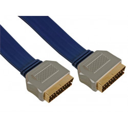 Cable scart cable male scart cable male (totally cable) length 5m