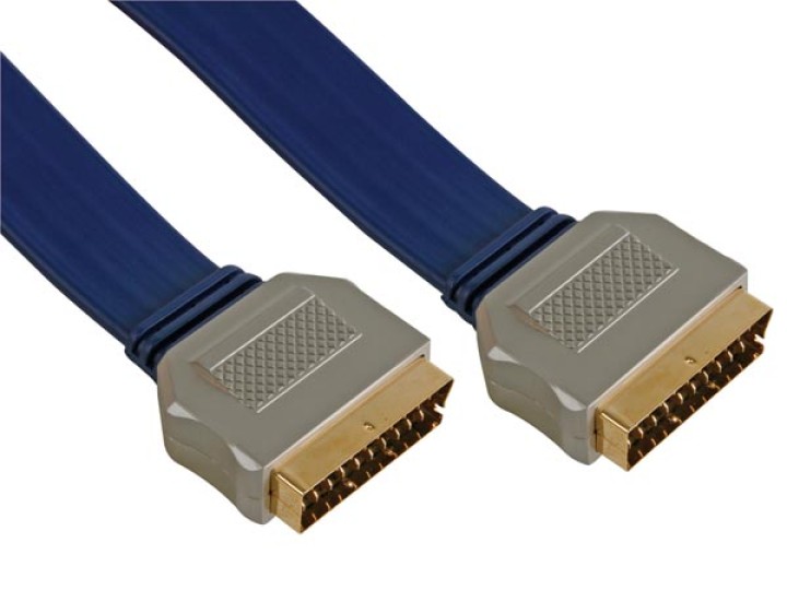Cable scart cable male scart cable male (totally cable) length 5m jr  international - 1