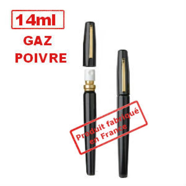 Penna + spray di difesa antiaggressione gas al pepe 14ml pepper spray pepper spray pepper spray esp - 1