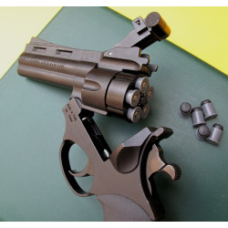 Pistola revolver arma de defensa 5 golpes gomm pistola revolver autodefensa seguridad personal soft gomm jr international - 3