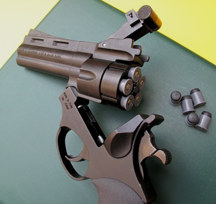 Pistol revolver for defensive weapons soft gomm 5 shots pistol revolver defensive weapons soft gomm jr international - 3