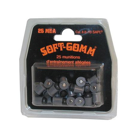 Cartridge ammunition soft gomm 8.8 x10 (25 pieces) shooting training hobby ammunition soft gomm 8.8 x10 jr international - 1