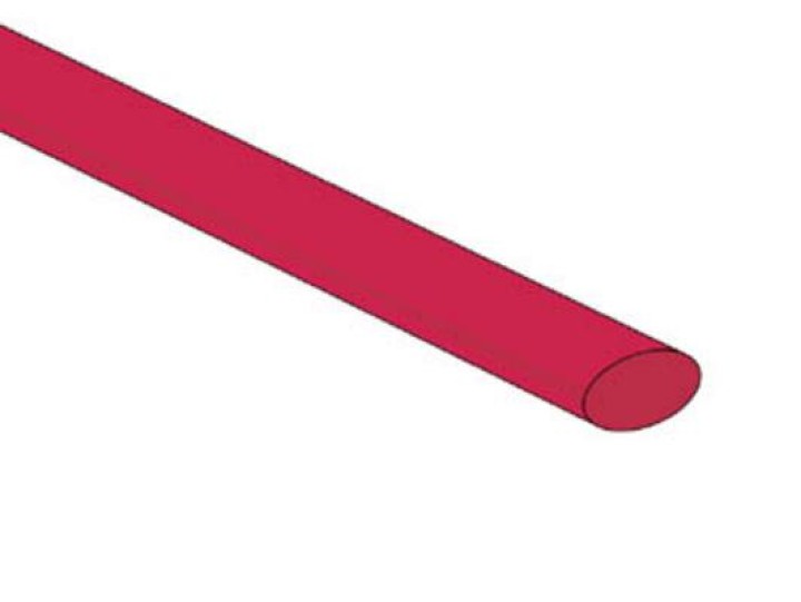 Tubo termoretráctil 6.4mm rojo velleman - 1
