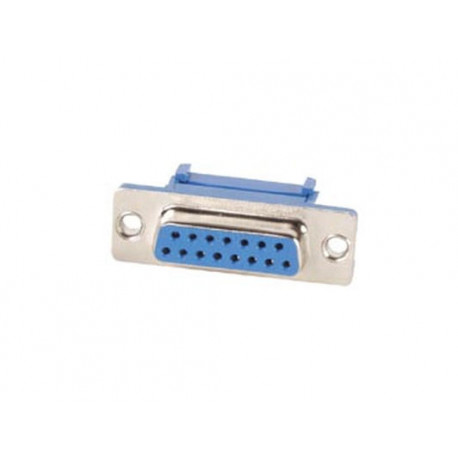 15 pin subd connector for flatcable, female jr  international - 1