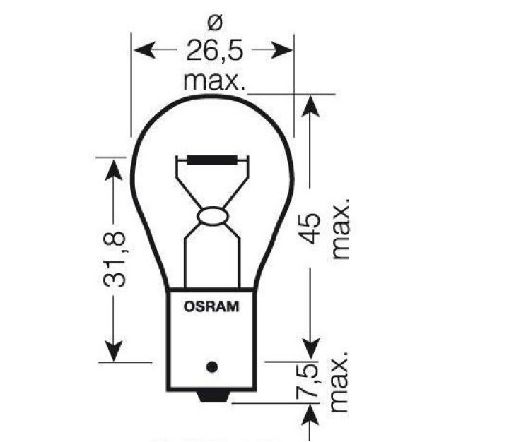 Gluhlampe beleuchtung 12v 20w b15 ba 12v 21w ba15s fur rundumlicht gm12a b r gmg12a b r elektrische gluhlampe sylvania - 4