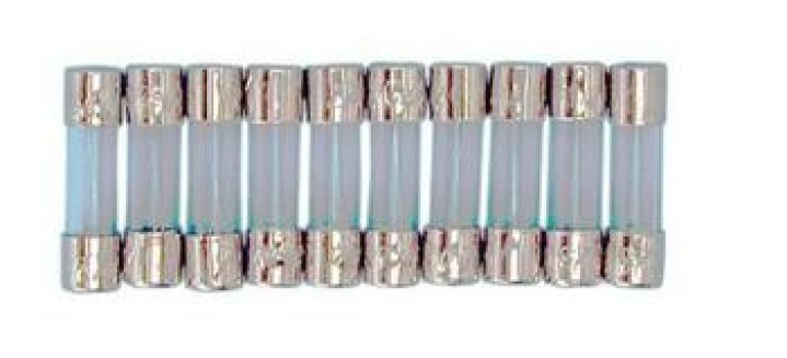 Fuse 6 x 30mm rapid 10a (10 pieces box) 6ff10n electric alarm electronic security velleman - 2