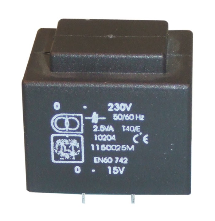 Trasformatore 230v 15v 2,5 stampo fornirà trasformatore 220v 230v 1150025m ± 10%, 240v 50/60hz velleman - 3