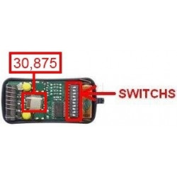 Telecomando miniatura 2 canale 50 200m 30.875mhz akmy2 mini telecomando allarme cancelli porte automatiche motorizzazione allmat