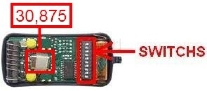Remote control 2 channel miniature remote control, 30.875mhz 50 200m doors gates automations self motorisations alarms remote co