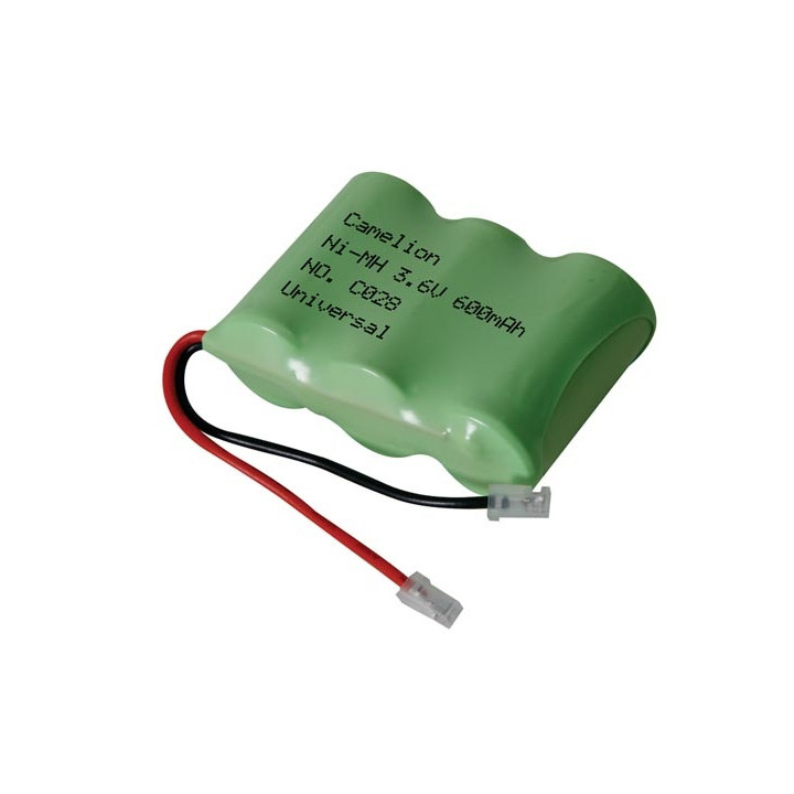 Accumulatore nicd per telefono senza filo 3.6v 320mah (spina universale) t301c accumulatori batterie nicd per telefoni senza fil