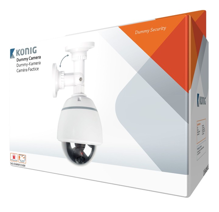 Camara de seguridad vigilancia speed imitacion led könig sec dummycam20 jr  international - 8