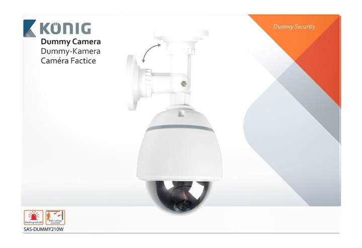 Imitierte uberwachungskamera mit blinklichte konig sec dummycam20 jr  international - 9