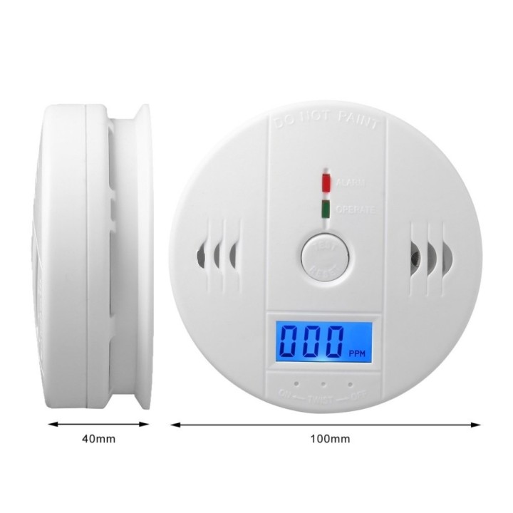 Detector carbon monoxide detector buzzer, 9vdc odorless gas monoxide gas co jr international - 3