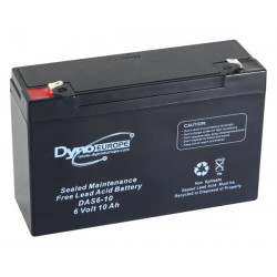 Batteria ricaricabile 6vcc 10ah pile ricaricabili batterie da ricaricare velleman - 1