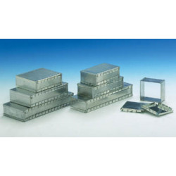 Doppia schermatura metallica box emi / rfi interferenze protezione anti 54x50x26mm alta frequenza bassa velleman - 2