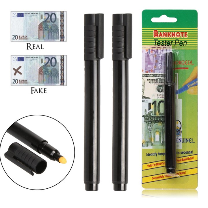 Felt penna rivelatore di denaro falso rivelatore di rilevamento usd valuta euro 14 jr international - 10