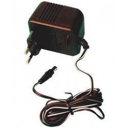 Adaptador electrico con clavija conector 220vca 12vcc 300ma para video transmisor tv400 jr international - 1