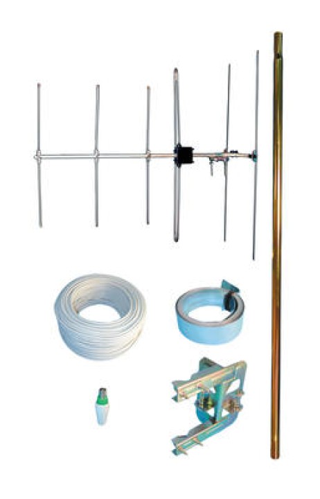 Antenna pack aerial television pack with v5 5 10 channel television antenna+ 1303 single clamp ratchet + 4100 clamp strapping+ 1