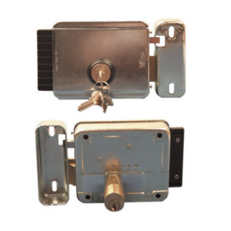 Interruttore a chiave elettrica sporgenza apertura destra da 50 a 12vca regolabile 80 millimetri cancello cancelli ea - 1