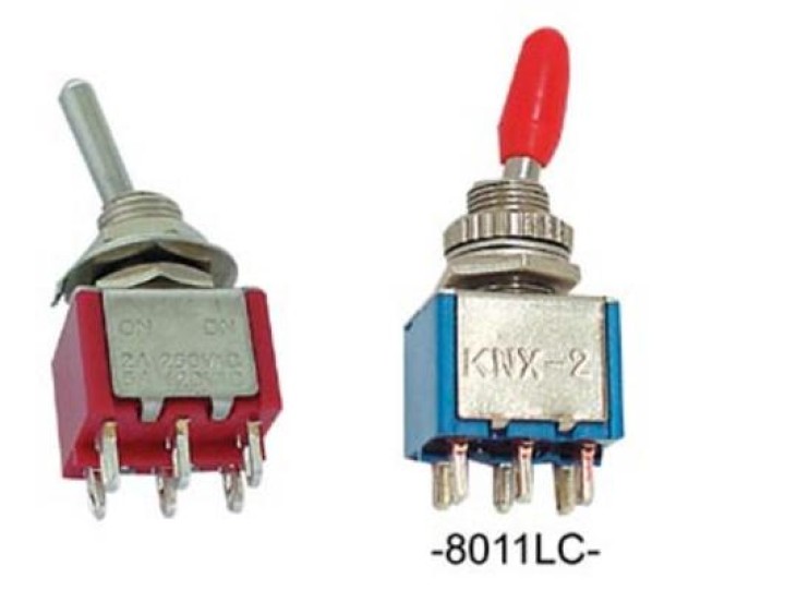 Kippschalter vertikal dpdt ein ein velleman - 1